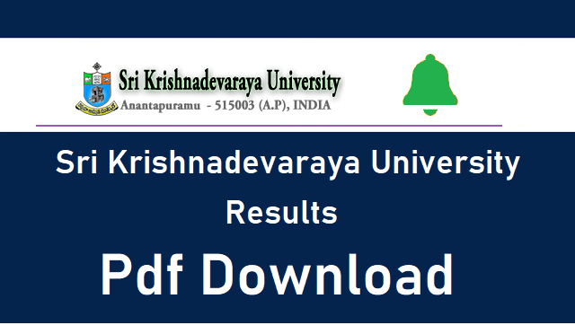 sri krishnadevaraya university results